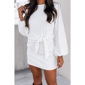 Tie Front Knit Dress